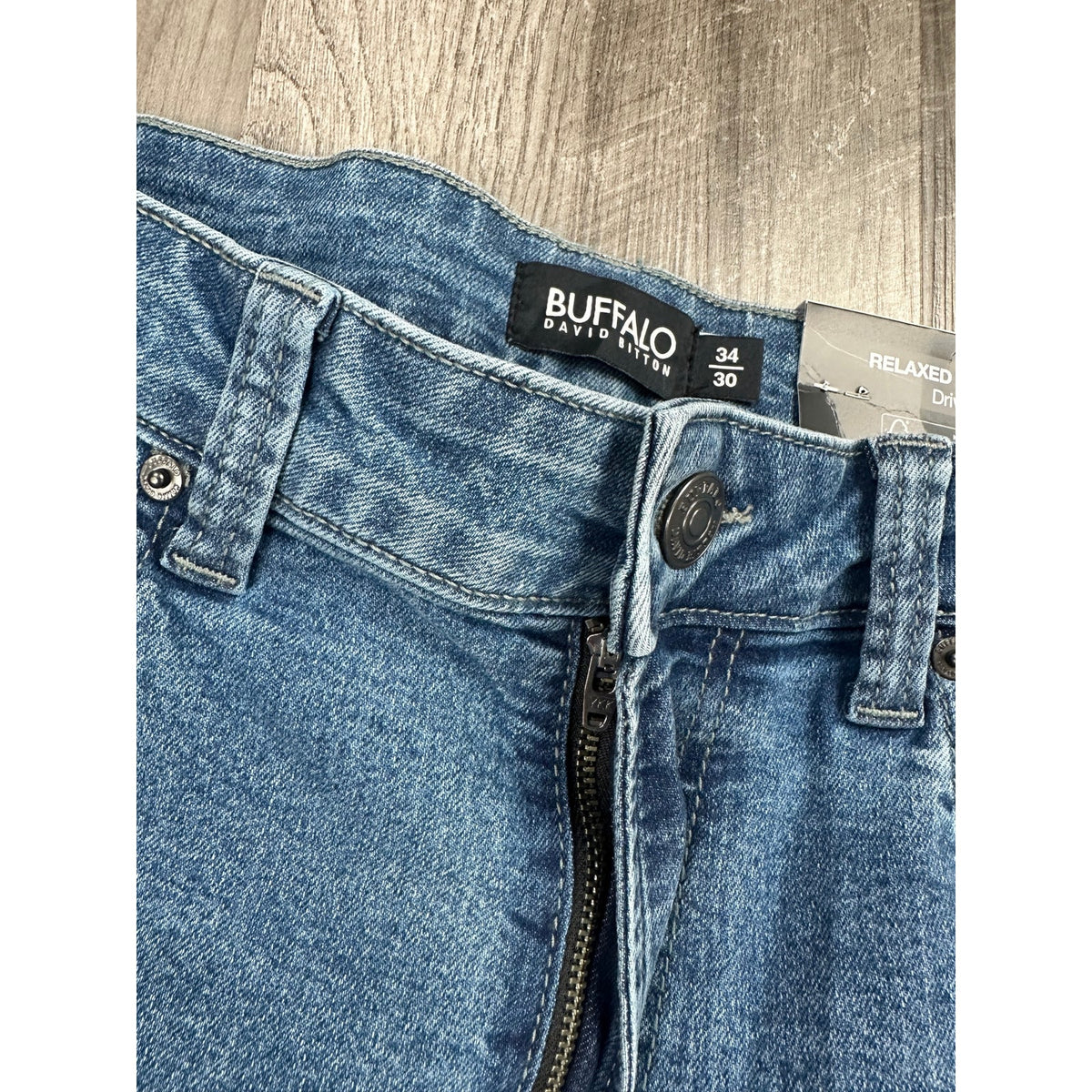 Buffalo David Bitton Driven Relaxed Straight Jeans — Size 34x30