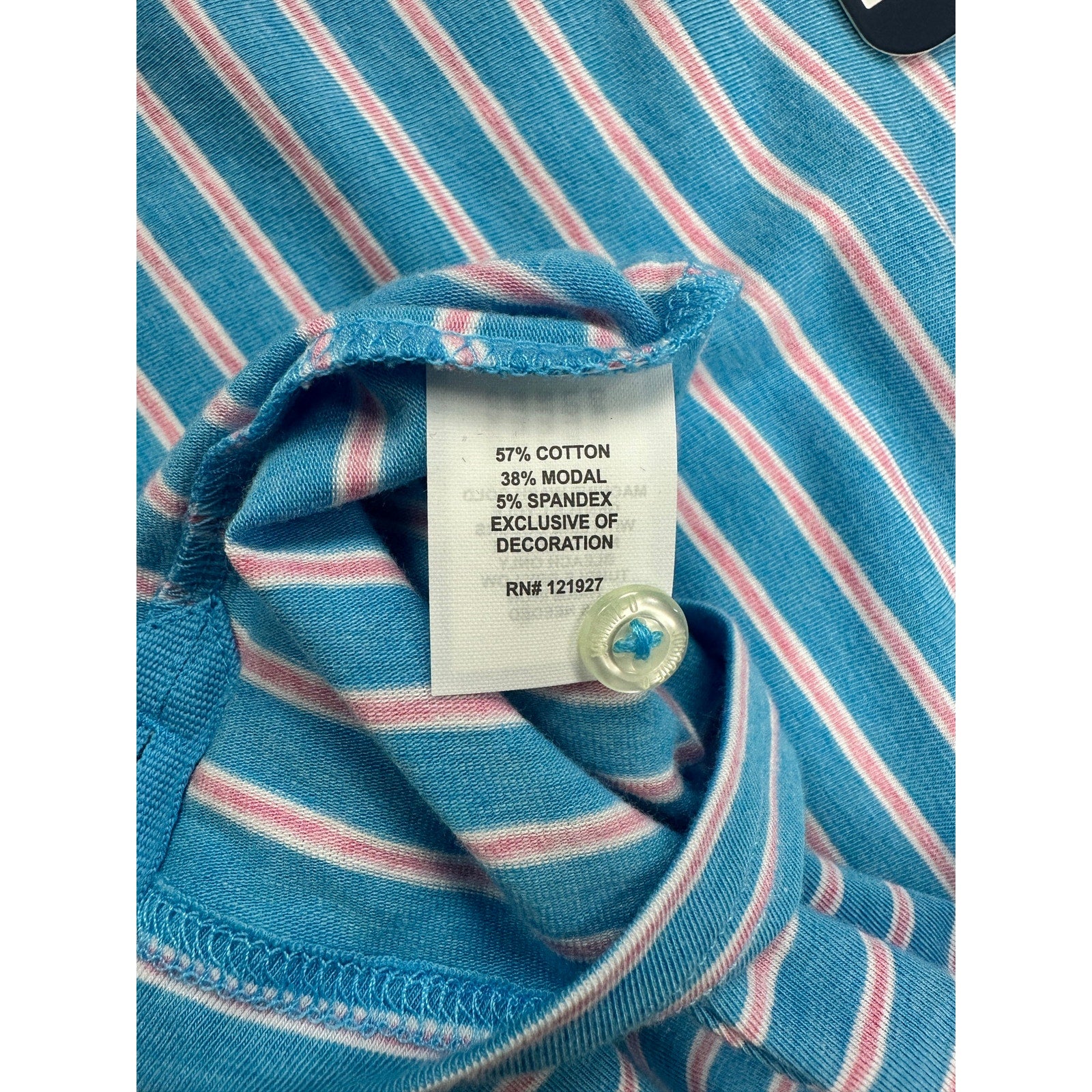 Johnnie-O Matthis Original 4 Button Striped Polo in Maya — Size Medium