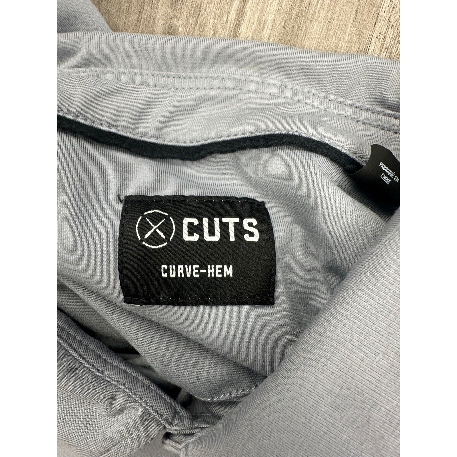 Cuts Pyca Pro Curve Hem Polo Shirt in Gray — Size 2XL // Preowned