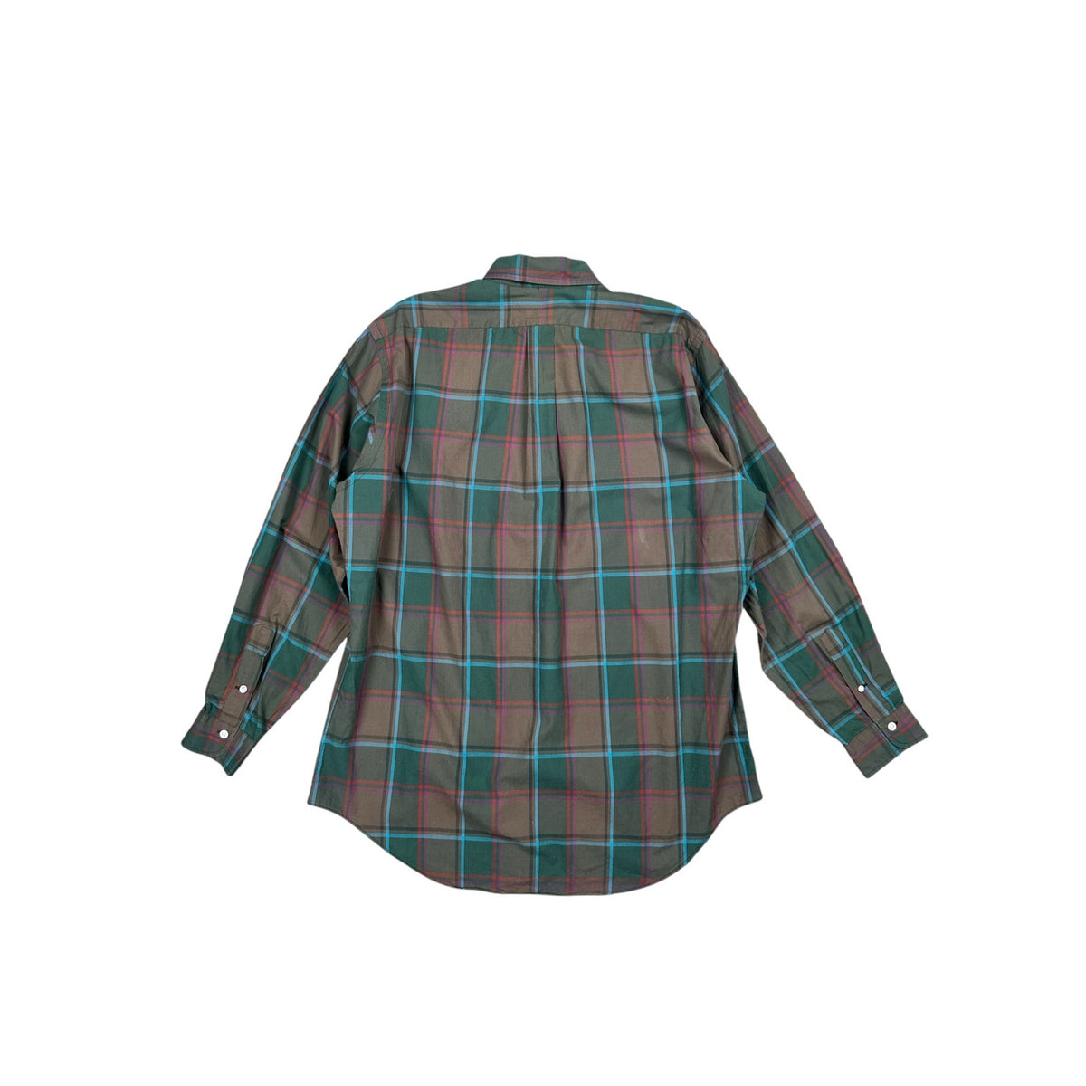 Ralph Lauren Vintage Plaid Long Sleeve Button Down Shirt — Size 16/34 (Large) // Preowned