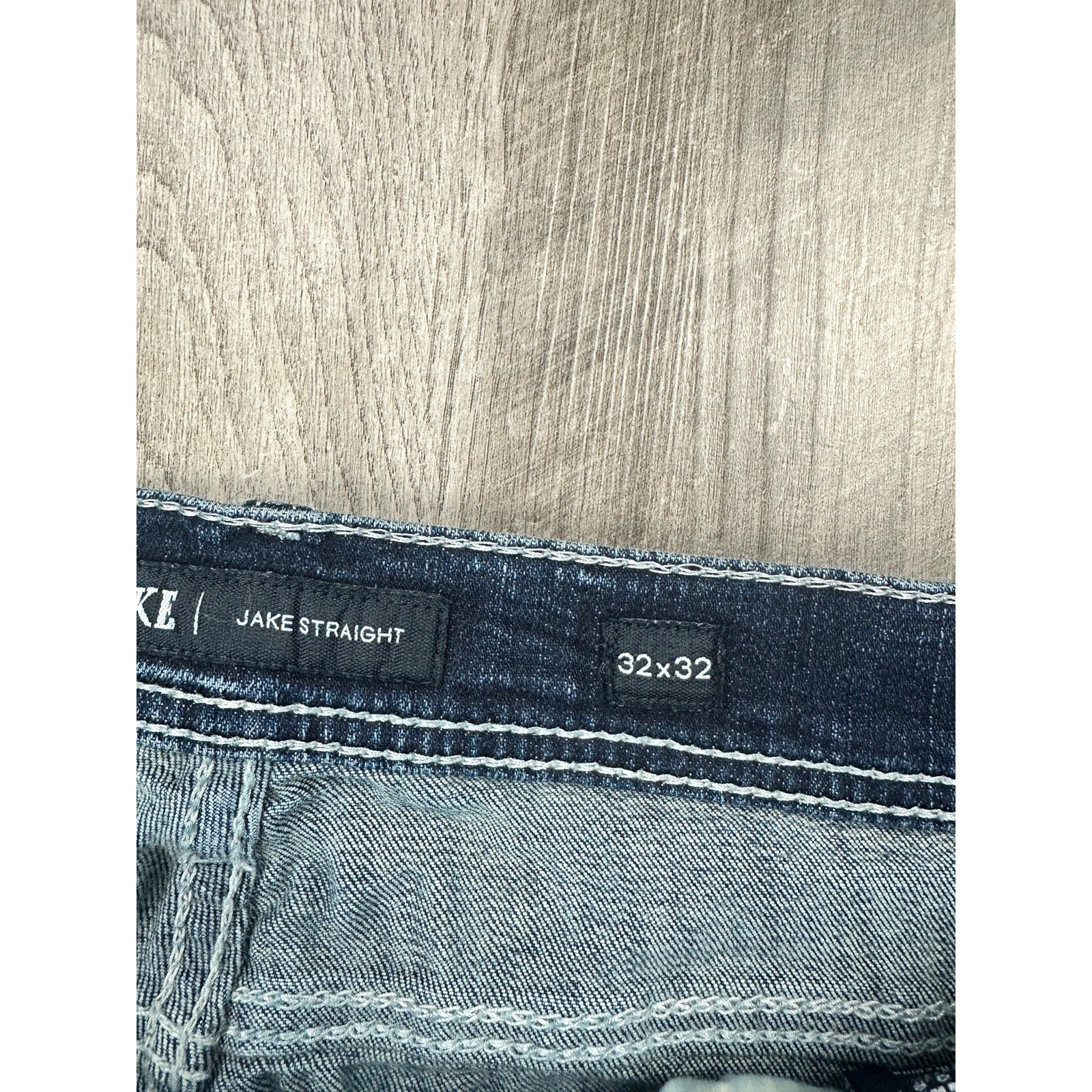 BKE Jake Stretch Straight Litt Jeans in Blue — Size 32x32 // Preowned