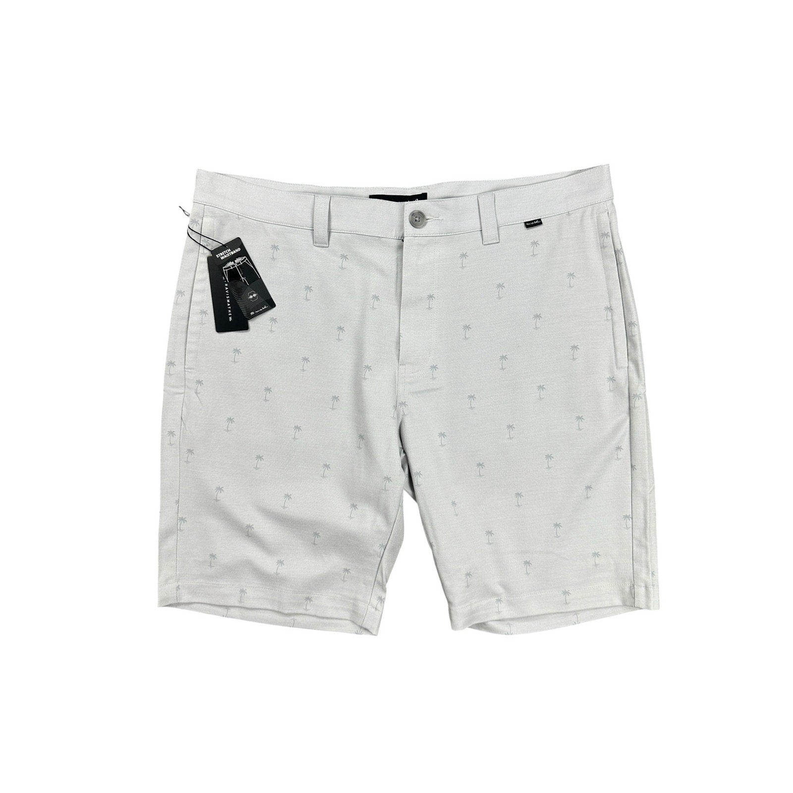 Travis Mathew Resort to This Palms Golf Shorts in Heather Microchip — Size 36