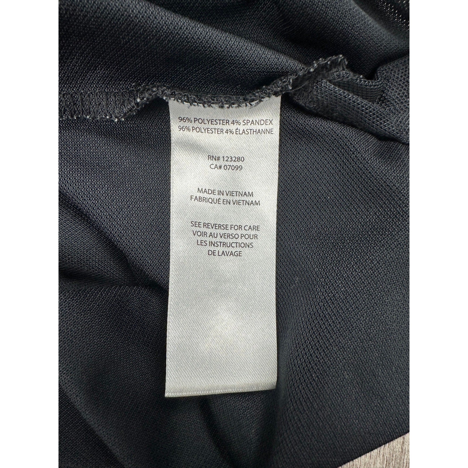 TravisMathew Real Treat Striped Stretch Golf Polo in Gray, Black, Purple — Size Large // Preowned