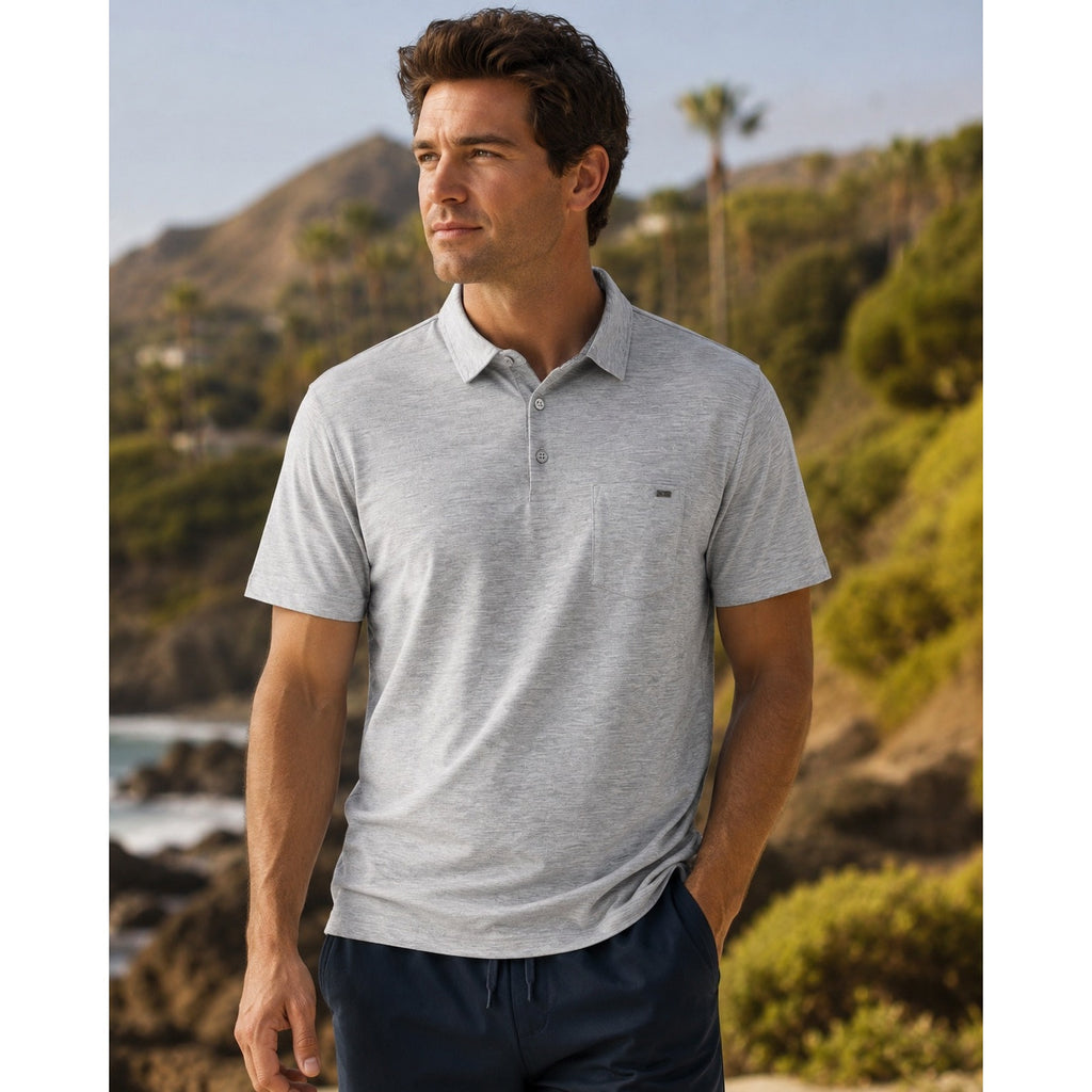 Vuori Ace Performance Polo in Light Gray — Size XL // Preowned