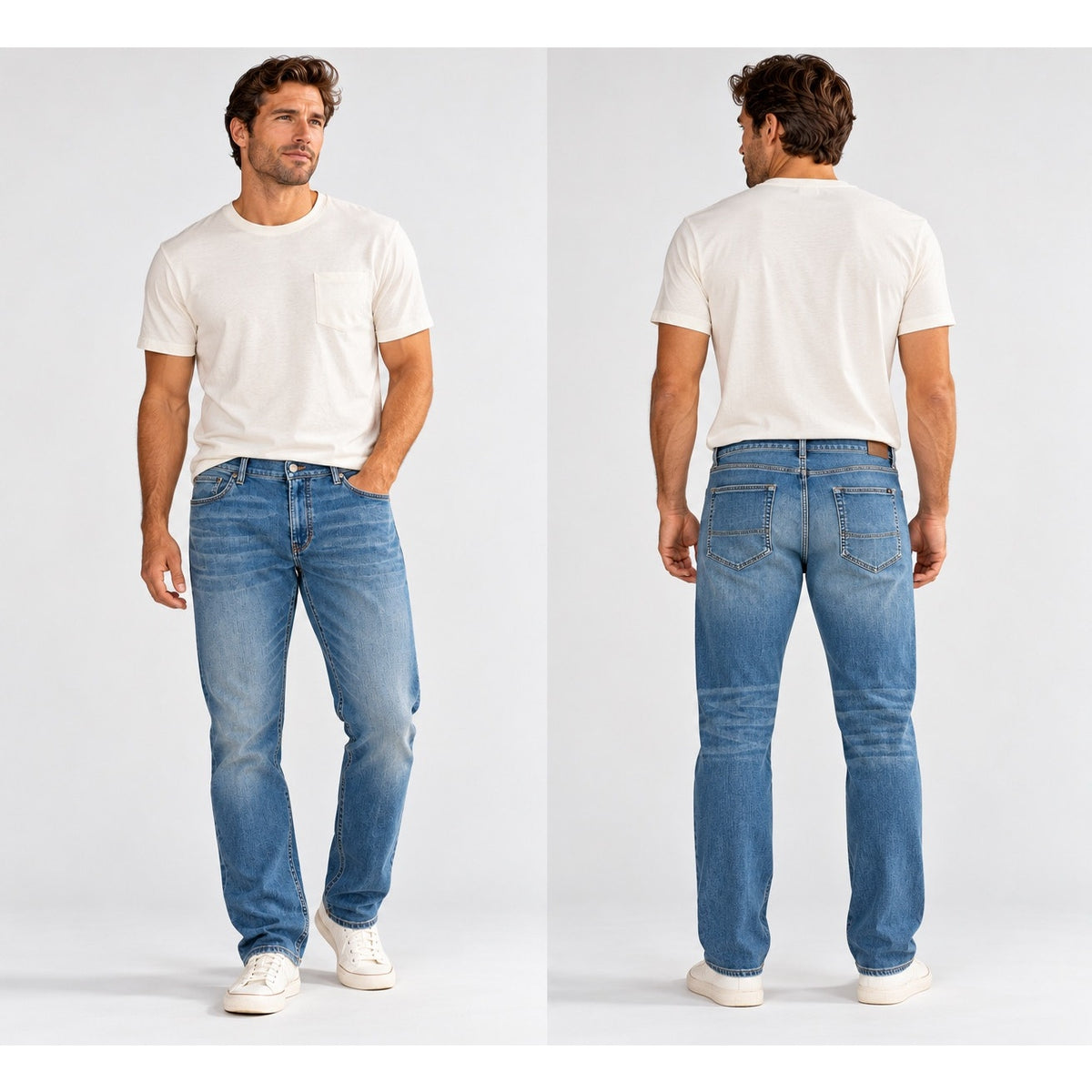 Faherty Stretch Terry 5 Pocket Jean Pants — Size 50x30 // Preowned