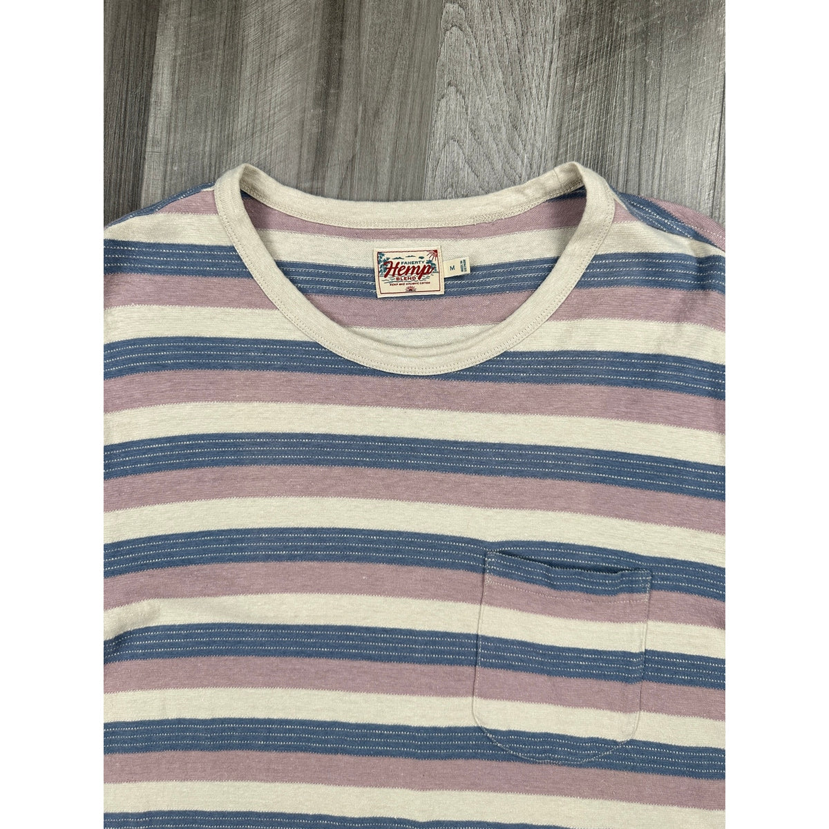 Faherty Short Sleeve Hemp Blend Tee — Size Medium // Preowned