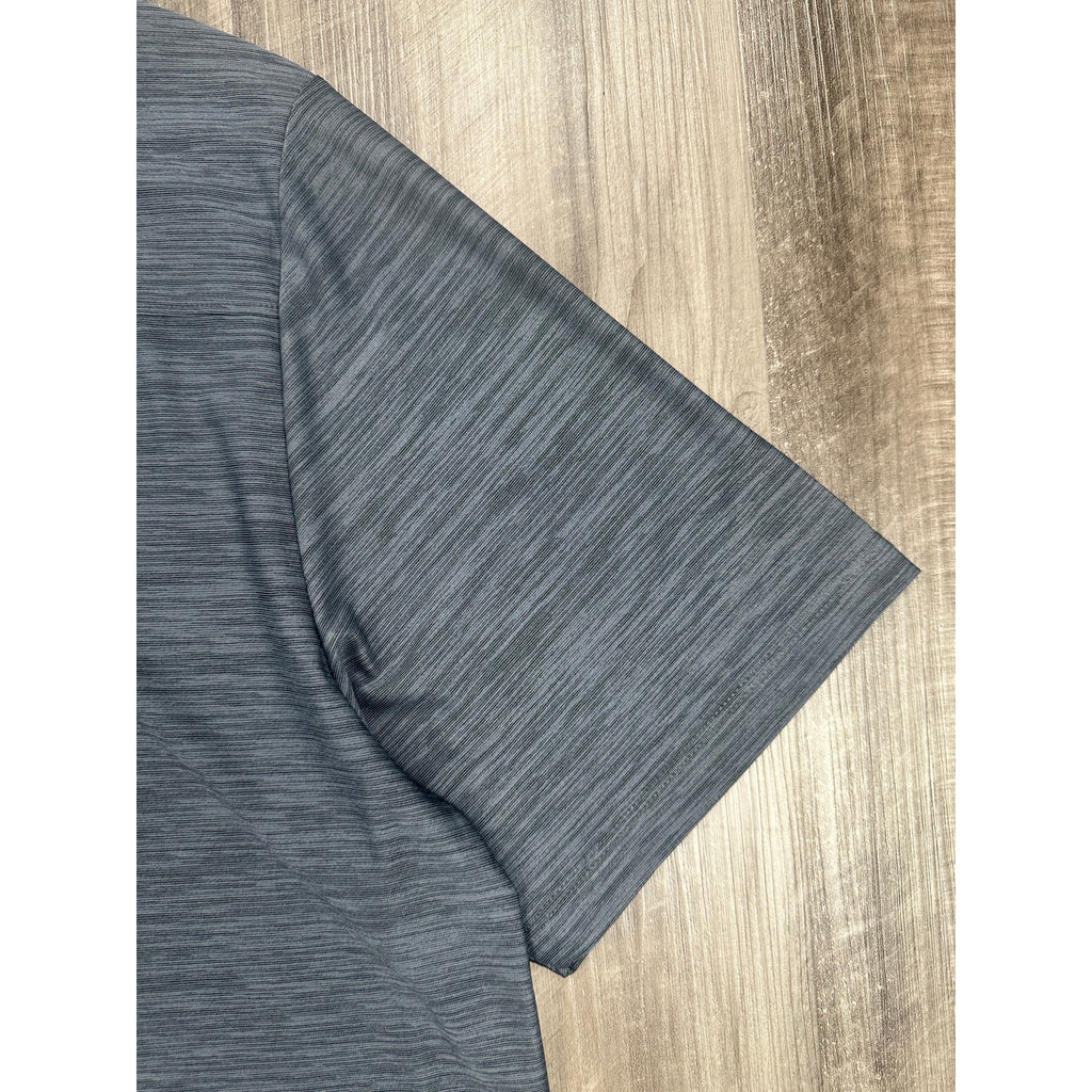 Tommy Bahama Island Zone Palm Coast Hibiscus Border Polo in Coal — Size Large