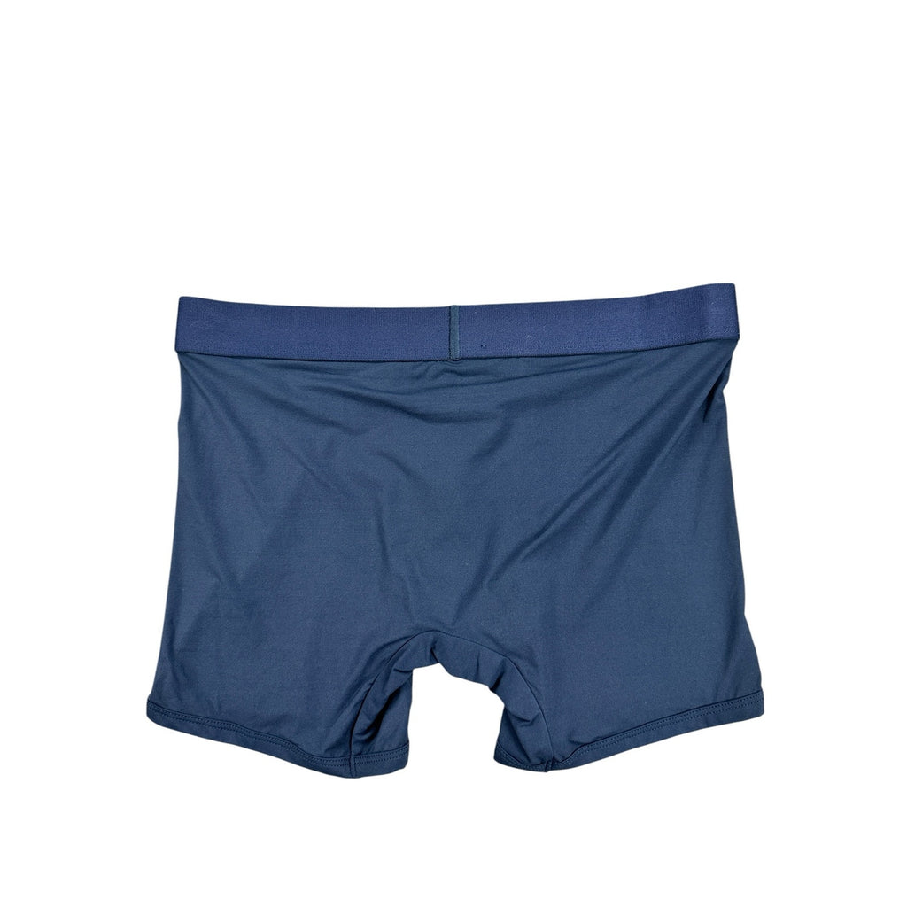 Calvin Klein Microfiber Stretch Contour Boxer Brief 3-Pack in Blue Green Black — Size Small