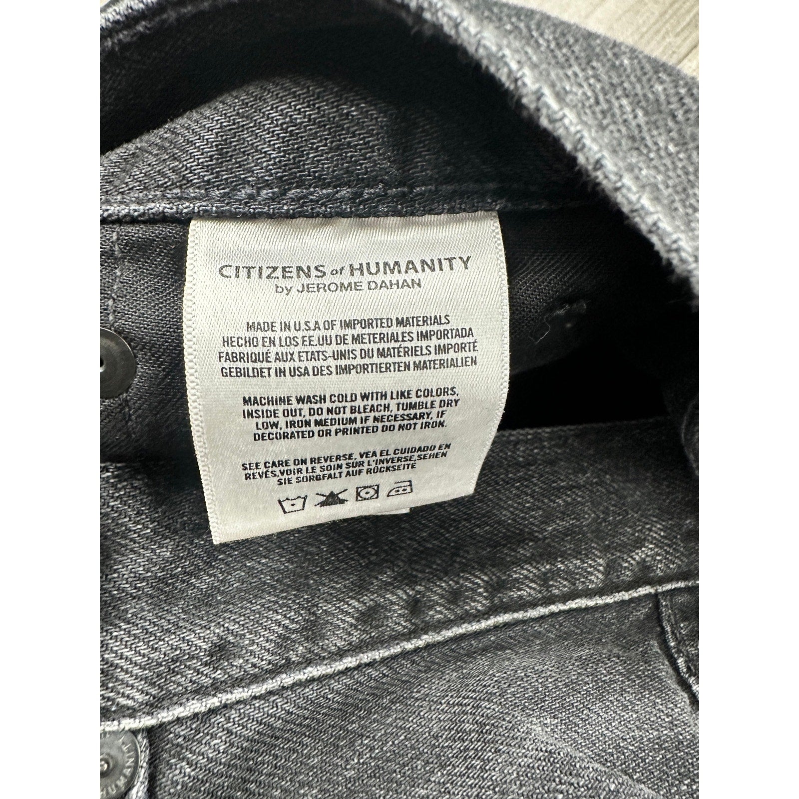 Citizens of Humanity Bowery Standard Slim Jeans in Black — Size 30 // Preowned