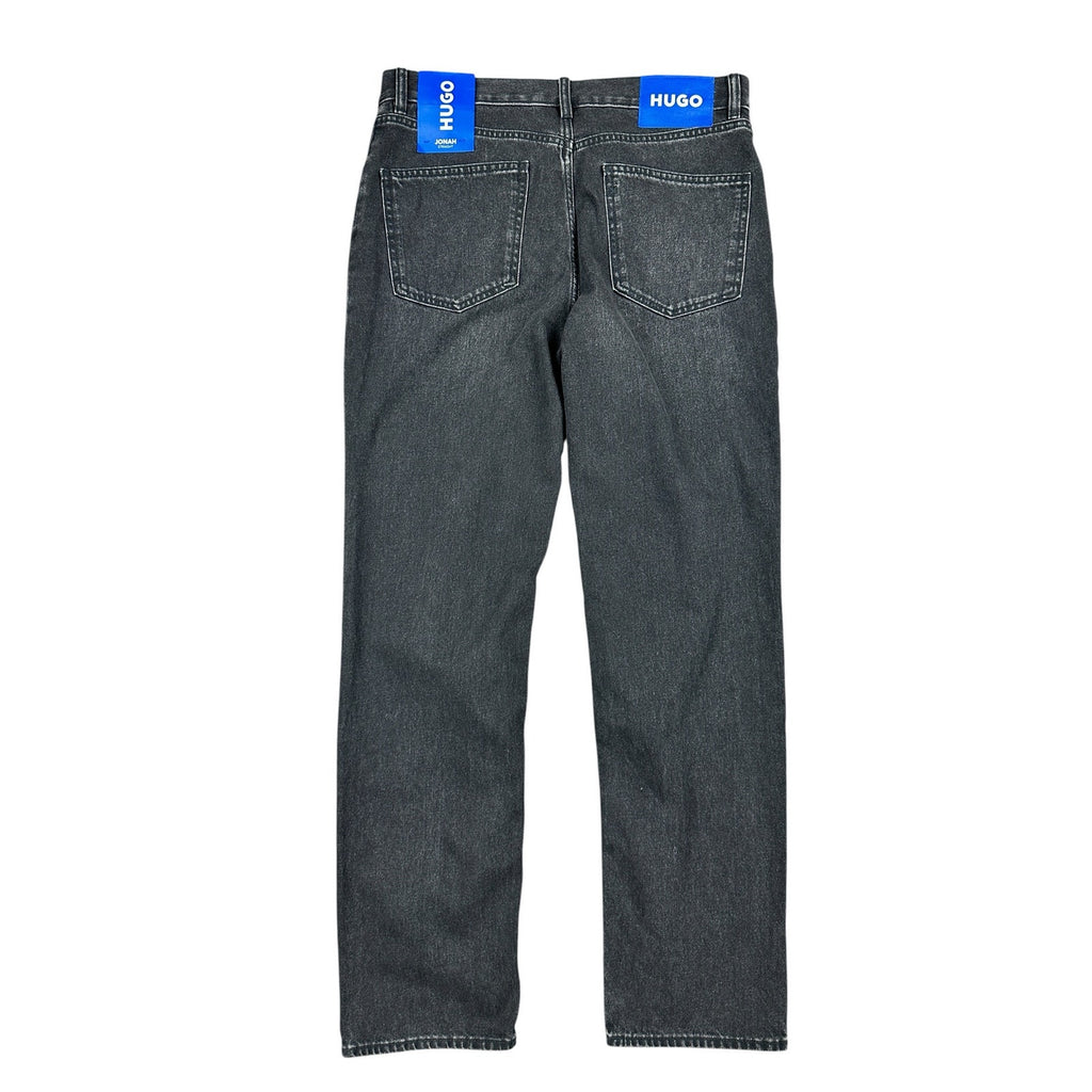 HUGO Jonah Regular Straight Jeans in Black — Size 32x32