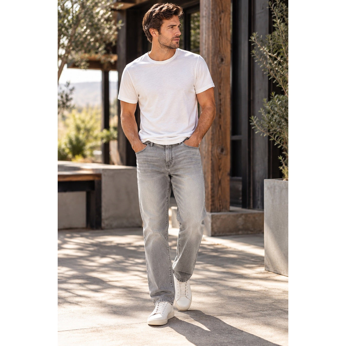 DL1961 Avery Relaxed Straight Jeans — Size 42x30