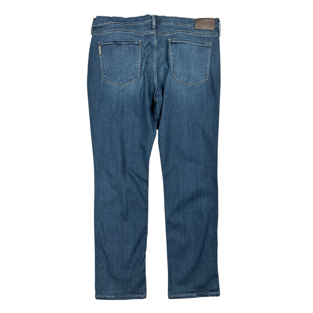 Paige Federal Slim Straight Jeans in Cellar Blue — Size 38 // Preowned