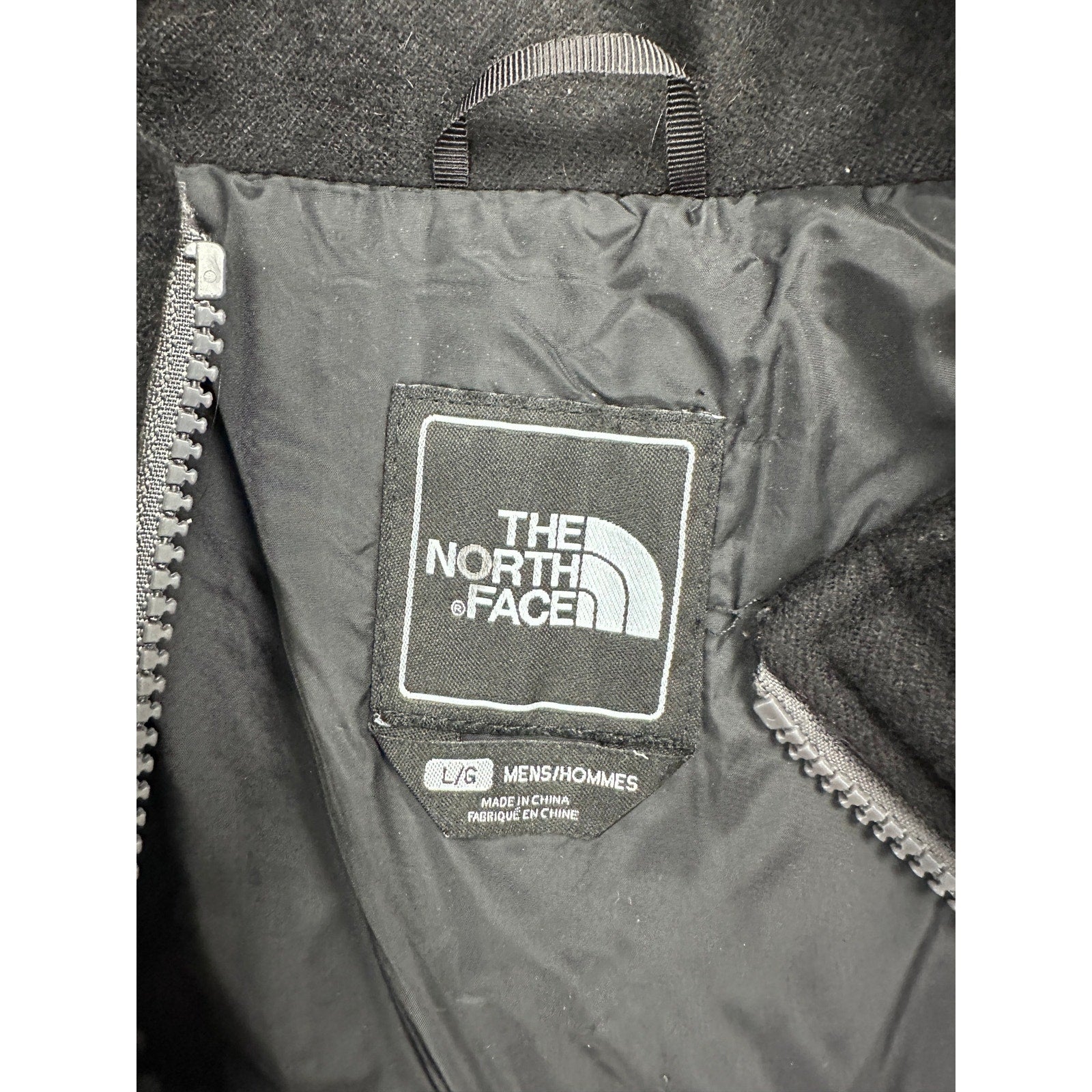 The North Face Wool Blend Retro Utility Vest in Black and Gray — Size Large // Preowned