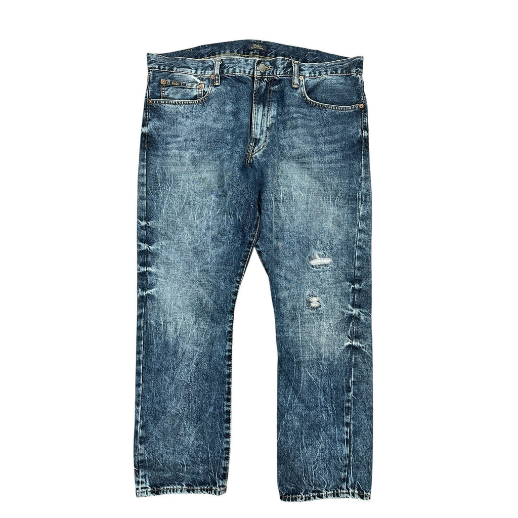 Polo Ralph Lauren The Varick Slim Straight Jeans in Blue — Size 38x30 // Preowned