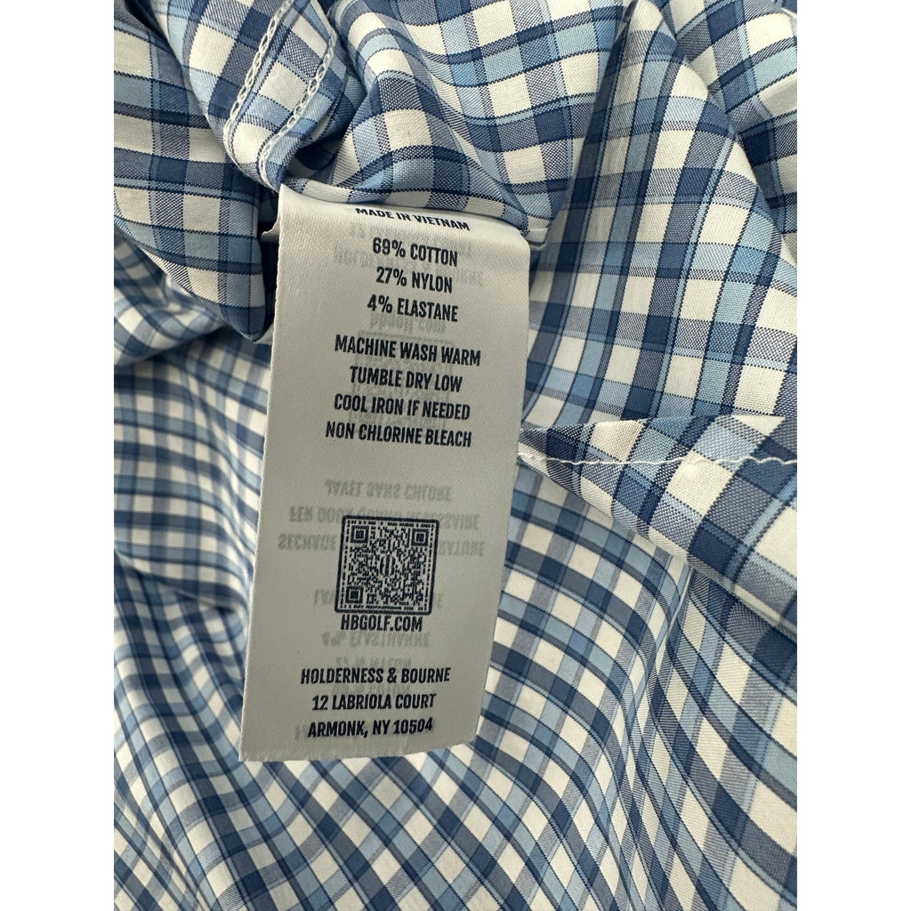 Holderness and Bourne The Flynn Signature Fit Plaid Long Sleeve Button Down in Bedford — Size 2XL
