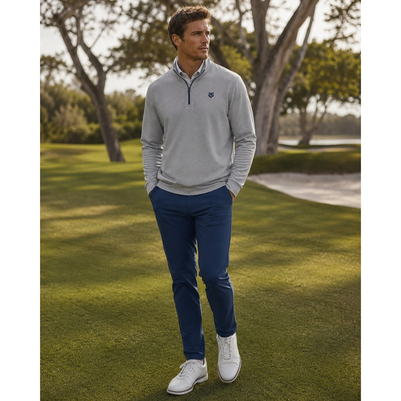 Greyson Wainscott Performance 5 Pocket Golf Pants Navy - 36x34