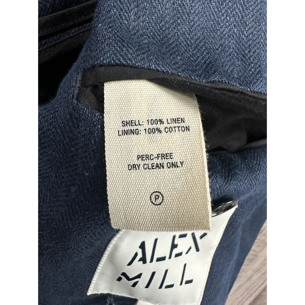 Alex Mill Daniel Four Button Linen Herringbone Blazer — Size XL